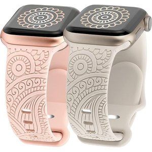 2 Packs Boho Apple Watch Bands